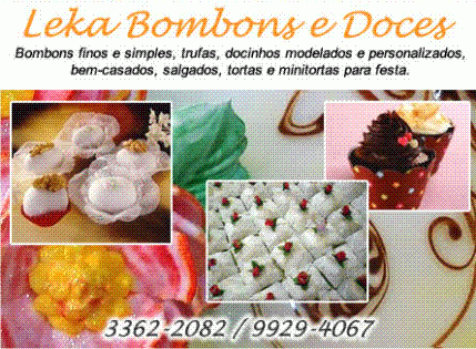 LEKA BOMBONS E DOCES